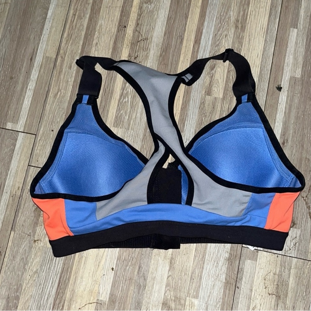 Victoria's Secret Blue, Gray, and Orange Sports Bra - Picture 4 of 4